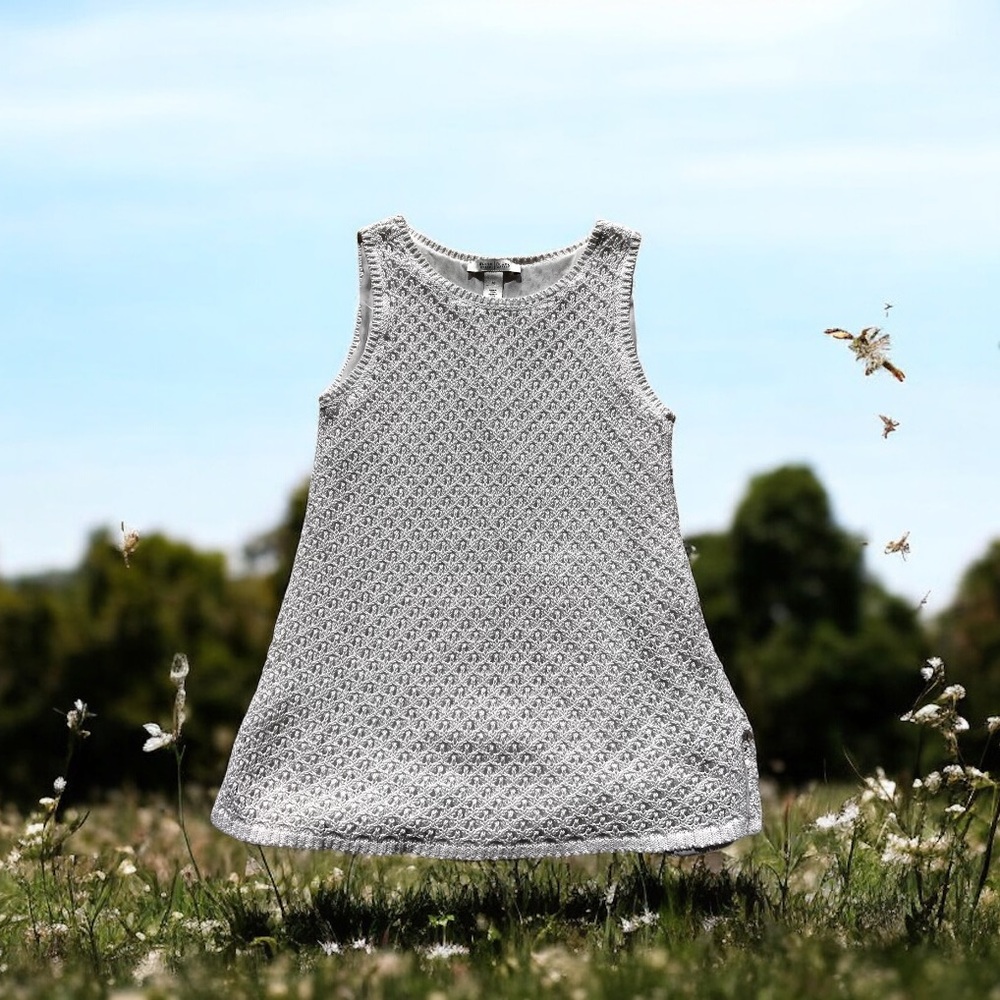 WHITE HOUSE Black Market CROCHET Mini dress Sleeveless Sz:M